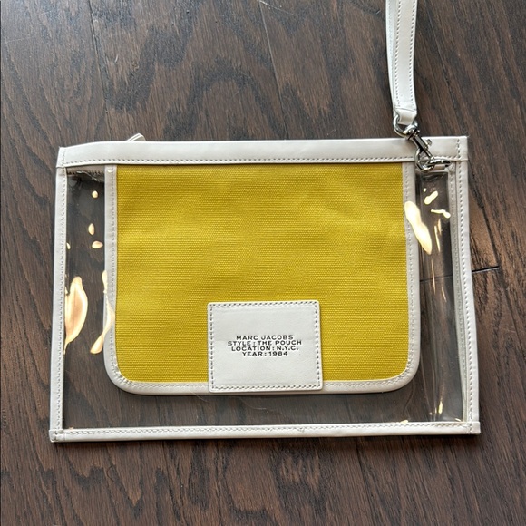 Marc Jacobs Yellow Pouch with Transparent Case - Picture 2 of 3